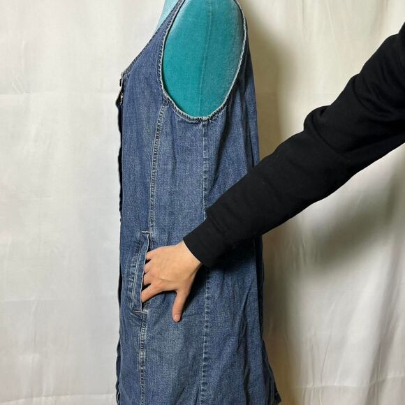 90's Vintage French Dressing Jeanswear Paris Women's Denim Dress - Picture 2 of 8